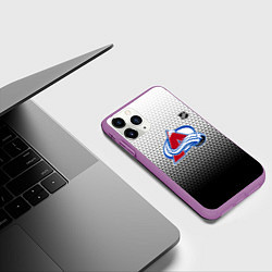 Чехол iPhone 11 Pro матовый Колорадо Эвеланш - черный градиент, цвет: 3D-фиолетовый — фото 2