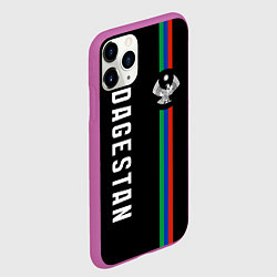 Чехол iPhone 11 Pro матовый Республика - Дагестан, цвет: 3D-фиолетовый — фото 2