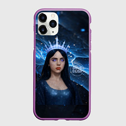Чехол iPhone 11 Pro матовый Билли Айлиш в стиле снежной королевы, цвет: 3D-фиолетовый