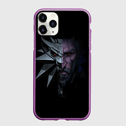 Чехол iPhone 11 Pro матовый Рожденный в Битве - Ведьмак 3, цвет: 3D-фиолетовый