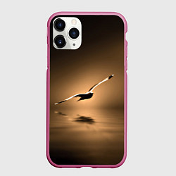 Чехол iPhone 11 Pro матовый Летящая птица
