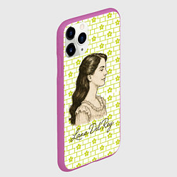 Чехол iPhone 11 Pro матовый Lana Del Rey в ретро стиле, цвет: 3D-фиолетовый — фото 2