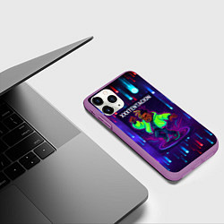 Чехол iPhone 11 Pro матовый XXXTentacion танцор, цвет: 3D-фиолетовый — фото 2