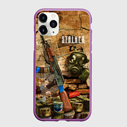 Чехол iPhone 11 Pro матовый Сталкер - тени из прошлого, цвет: 3D-фиолетовый