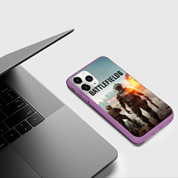 Чехол iPhone 11 Pro матовый Солдаты из Battlefield 6, цвет: 3D-фиолетовый — фото 2