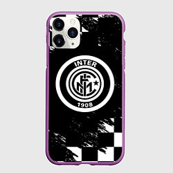 Чехол iPhone 11 Pro матовый Inter клетка краски, цвет: 3D-фиолетовый