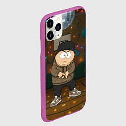Чехол iPhone 11 Pro матовый Эрик Картман на школьной дискотеке, цвет: 3D-фиолетовый — фото 2