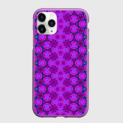 Чехол iPhone 11 Pro матовый Фиолетово-синяя метаморфоза