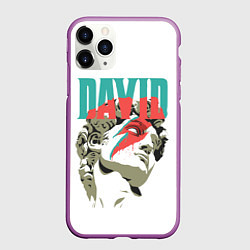 Чехол iPhone 11 Pro матовый David Bowie статуя Давида