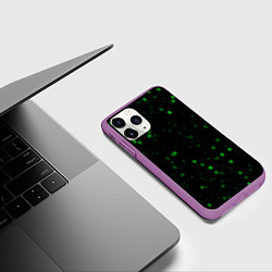 Чехол iPhone 11 Pro матовый Color green khaki, цвет: 3D-фиолетовый — фото 2