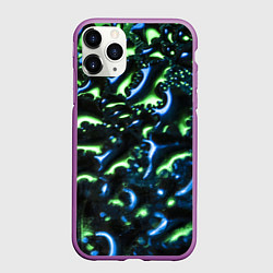 Чехол iPhone 11 Pro матовый Абстракция капли воды