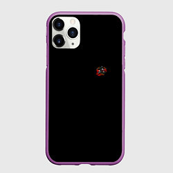 Чехол iPhone 11 Pro матовый Motocross in the mountains