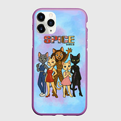Чехол iPhone 11 Pro матовый Spice girls кошки из 90х