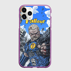 Чехол iPhone 11 Pro матовый Fallout брутальный седьмой