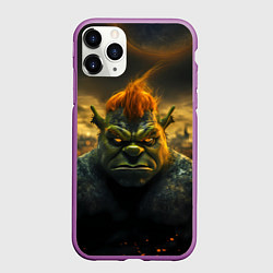 Чехол iPhone 11 Pro матовый Шрек после взрыва
