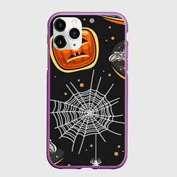 Чехол iPhone 11 Pro матовый Атмосфера хэллоуина