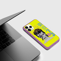 Чехол iPhone 11 Pro матовый David Bowie 1973, цвет: 3D-фиолетовый — фото 2