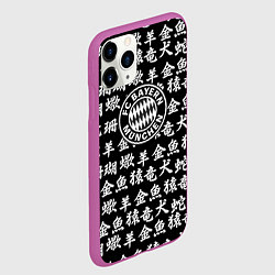 Чехол iPhone 11 Pro матовый Бавария Мюнхен символы, цвет: 3D-фиолетовый — фото 2