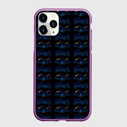 Чехол iPhone 11 Pro матовый Happy halloween pattern