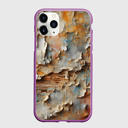 Чехол iPhone 11 Pro матовый Старая штукатурка на стене - абстракция