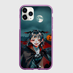Чехол iPhone 11 Pro матовый Вампирша МаоМао - Монолог Фармацевта аниме Хэллоуи, цвет: 3D-фиолетовый
