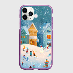 Чехол iPhone 11 Pro матовый Новогодние каникулы