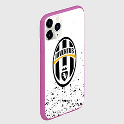 Чехол iPhone 11 Pro матовый Juventus краски текстура всплеск, цвет: 3D-фиолетовый — фото 2