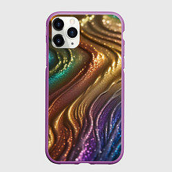 Чехол iPhone 11 Pro матовый Сморщенные складочки жидкости