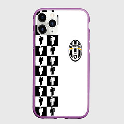 Чехол iPhone 11 Pro матовый Ювентус паттерн люди