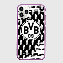 Чехол iPhone 11 Pro матовый Borussia люди краски, цвет: 3D-фиолетовый