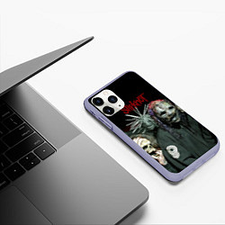 Чехол iPhone 11 Pro матовый Slipknot, цвет: 3D-светло-сиреневый — фото 2