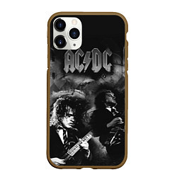 Чехол iPhone 11 Pro матовый AC/DC, цвет: 3D-коричневый