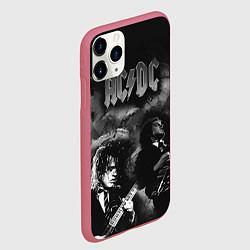 Чехол iPhone 11 Pro матовый AC/DC, цвет: 3D-малиновый — фото 2