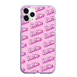 Чехол iPhone 11 Pro матовый Barbie Pattern, цвет: 3D-светло-сиреневый