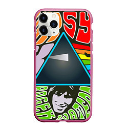 Чехол iPhone 11 Pro матовый Pink Floyd, цвет: 3D-малиновый