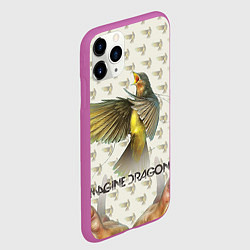 Чехол iPhone 11 Pro матовый Imagine Dragons: Fly, цвет: 3D-фиолетовый — фото 2