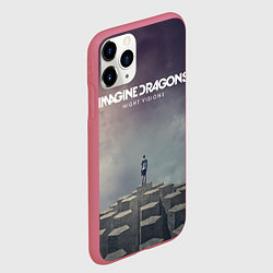 Чехол iPhone 11 Pro матовый Imagine Dragons: Night Visions, цвет: 3D-малиновый — фото 2