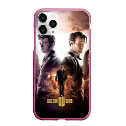 Чехол iPhone 11 Pro матовый Doctor Who: Heritage, цвет: 3D-малиновый