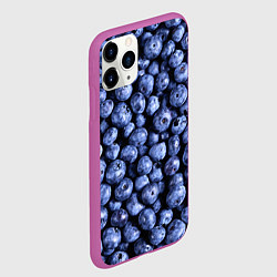 Чехол iPhone 11 Pro матовый Черника, цвет: 3D-фиолетовый — фото 2