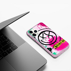 Чехол iPhone 11 Pro матовый Blink-182: Purple Smile, цвет: 3D-розовый — фото 2