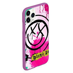 Чехол iPhone 11 Pro матовый Blink-182: Purple Smile, цвет: 3D-фиолетовый — фото 2