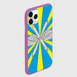Чехол iPhone 11 Pro матовый Флаг ВВС, цвет: 3D-фиолетовый — фото 2