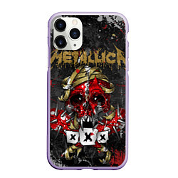 Чехол iPhone 11 Pro матовый Metallica XXX, цвет: 3D-светло-сиреневый