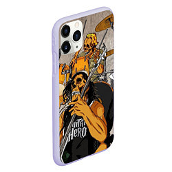 Чехол iPhone 11 Pro матовый Metallica: Guitar Hero, цвет: 3D-светло-сиреневый — фото 2