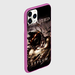 Чехол iPhone 11 Pro матовый Disturbed, цвет: 3D-фиолетовый — фото 2