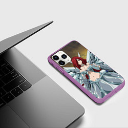 Чехол iPhone 11 Pro матовый Fairy tail, цвет: 3D-фиолетовый — фото 2