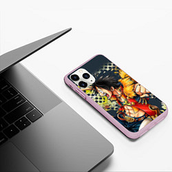 Чехол iPhone 11 Pro матовый One Piece, цвет: 3D-розовый — фото 2