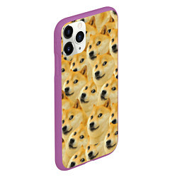 Чехол iPhone 11 Pro матовый Doge, цвет: 3D-фиолетовый — фото 2