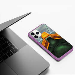 Чехол iPhone 11 Pro матовый Gordon Freeman: Costume, цвет: 3D-фиолетовый — фото 2