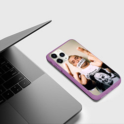Чехол iPhone 11 Pro матовый Eminem: I am Rap, цвет: 3D-фиолетовый — фото 2